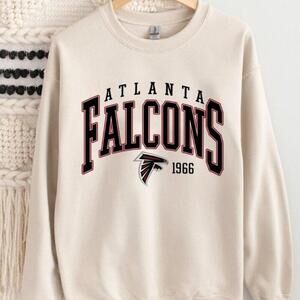 1966 Atlanta Falcons Sweatshirt, Falcons Atlanta Football Sand